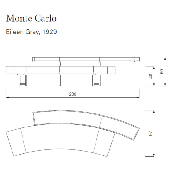 ClassiCon MONTE CARLO Sofa 280 cm