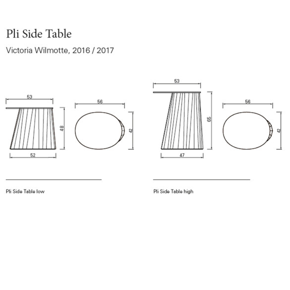 ClassiCon PLI SIDE TABLE HIGH Beistelltisch
