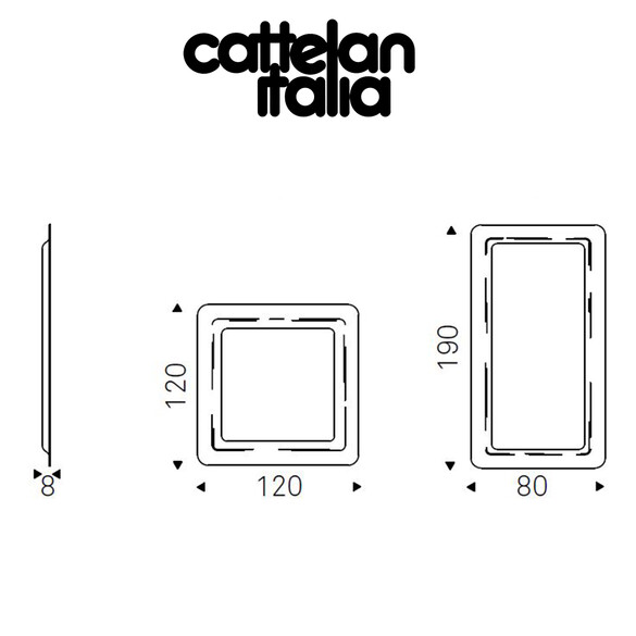 Cattelan Italia GLENN Wand- oder Bodenspiegel
