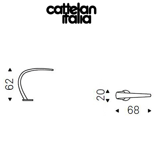 Cattelan Italia MAMBA LED-Tischleuchte