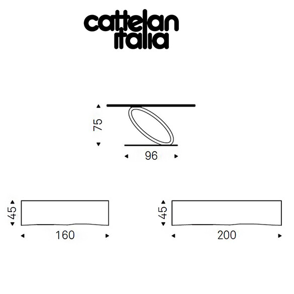 Cattelan Italia TOUR Konsole mit Holzplatte