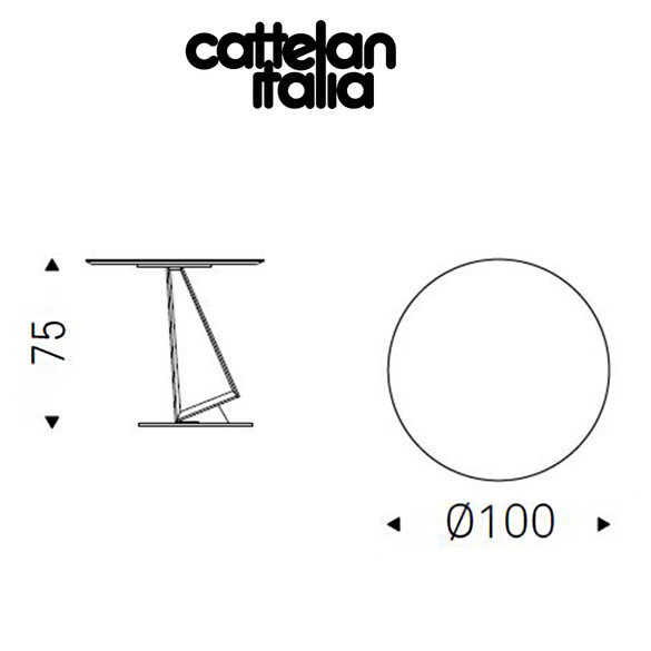 Cattelan Italia ROGER Esstisch mit Holzplatte