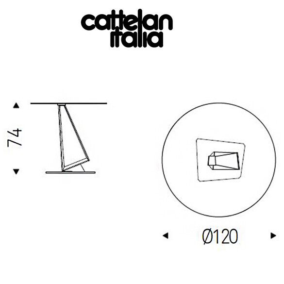 Cattelan Italia ROGER Esstisch mit Glasplatte