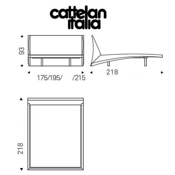 Cattelan Italia DYLAN Bett mit Kunstlederbezug