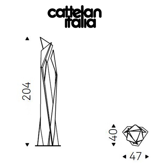 Cattelan Italia THRILLER Stehleuchte 204 cm