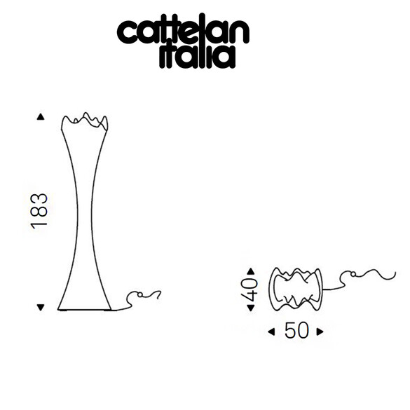 Cattelan Italia SIPARIO LIGHT Stehleuchte 183 cm