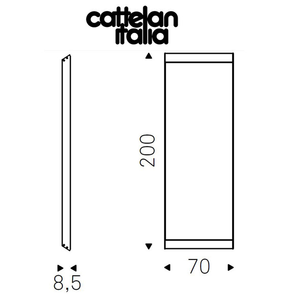Cattelan Italia EXCALIBUR Spiegel, verschiedene Größen