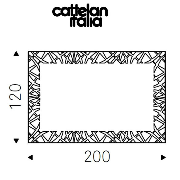 Cattelan Italia KENYA Wandspiegel 200x120 cm
