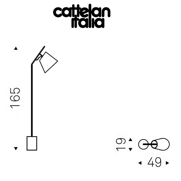 Cattelan Italia KARIBU Stehleuchte 165 cm