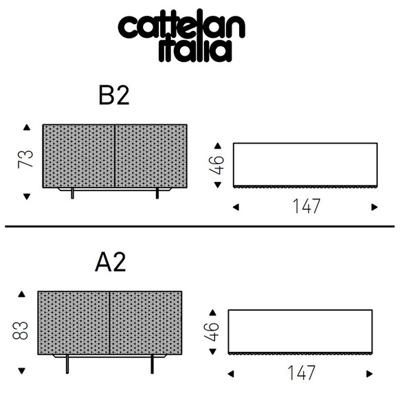Cattelan Italia ROYALTON Anrichte 2-trig