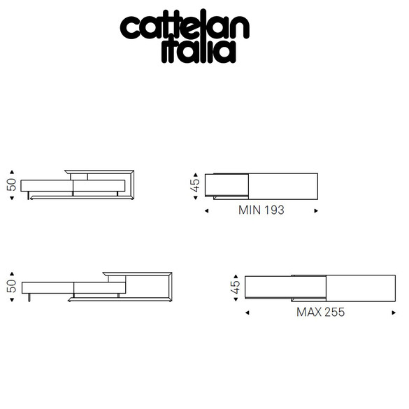 Cattelan Italia LINK verstellbares TV-Board