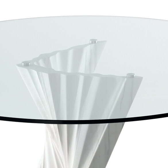 Cattelan Italia PLISSET runder Esstisch mit Glasplatte