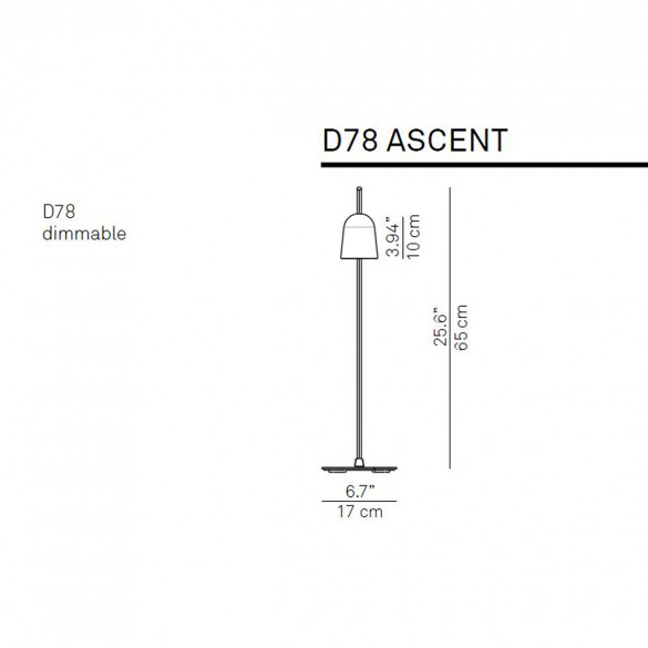 Luceplan ASCENT D78 LED Tischleuchte