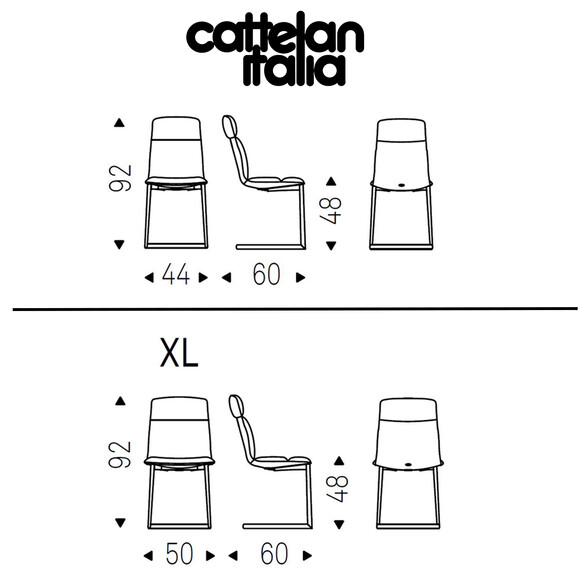 Cattelan Italia KELLY CANTILEVER Freischwinger