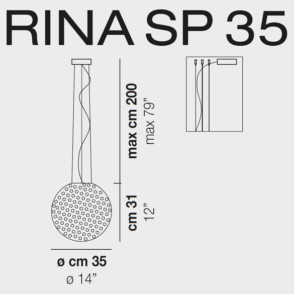 Vistosi Rina SP 35 Pendelleuchte (E27)
