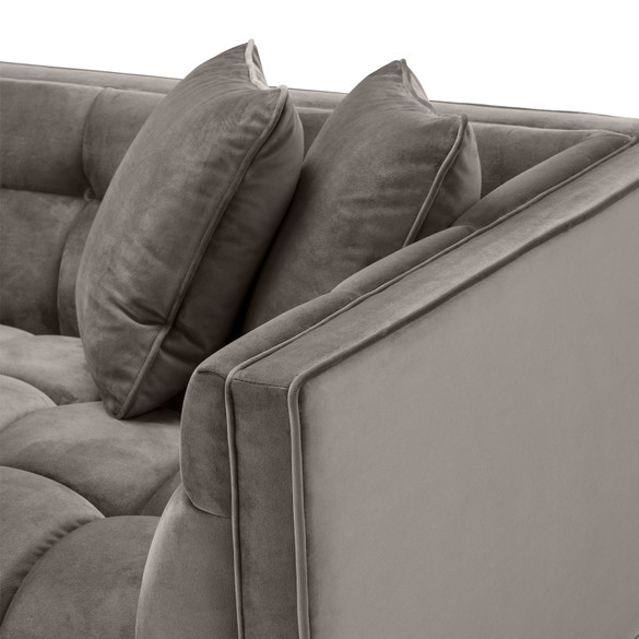 EICHHOLTZ Sienna Lounge Sofa right 223 cm, Samtgrau