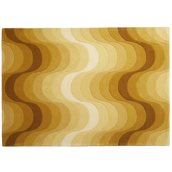VERPAN Wave Rug Teppich 240x170 cm in Gelb