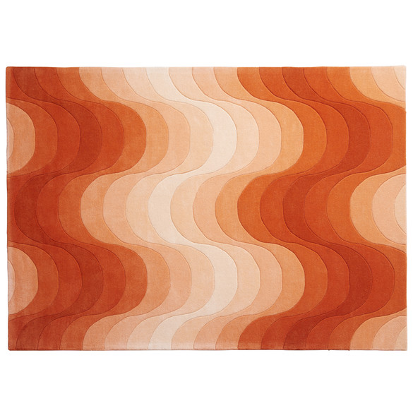 VERPAN Wave Rug Teppich 240x170 cm in Orange