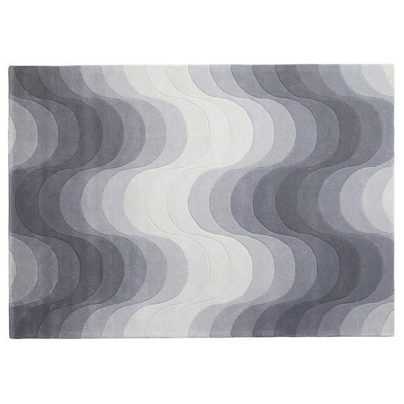 VERPAN Wave Rug Teppich 240x170 cm in Grau