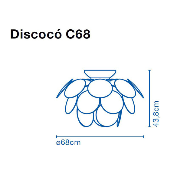 Marset Discoco C68 Deckenleuchte Ø 68 cm