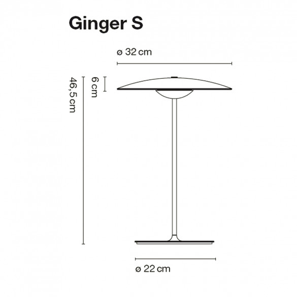 Marset Ginger S LED-Tischleuchte