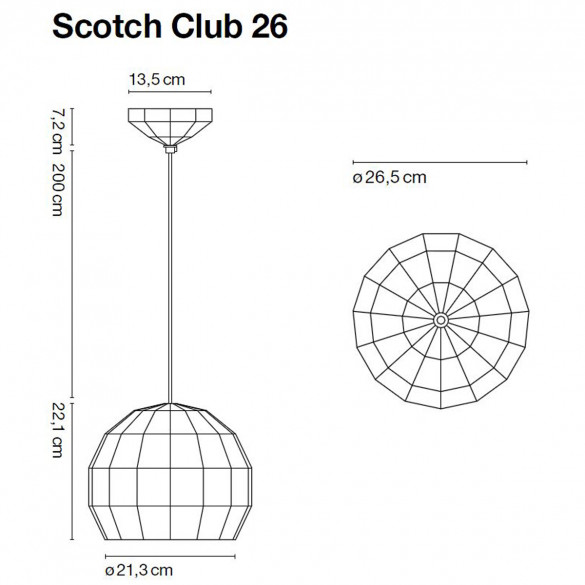 Marset Scotch Club 26 Pendelleuchte