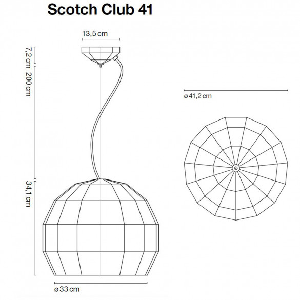 Marset Scotch Club 41 Pendelleuchte