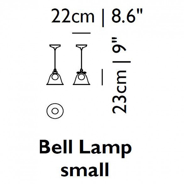 Moooi Bell Lamp SMALL Pendelleuchte Ø 22 cm