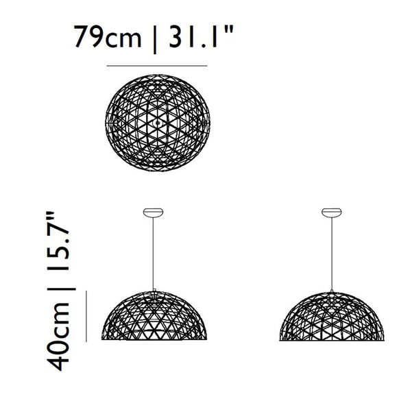 Moooi Raimond II Dome 79 LED-Pendelleuchte