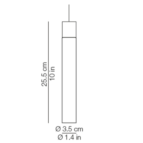 Kundalini MINIMAL LED-Pendelleuchte Ø 3,5 cm