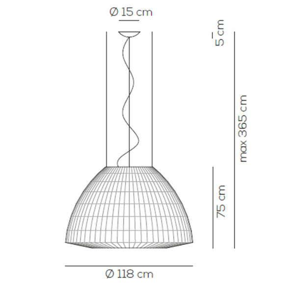 Axolight BELL 118 LED-Pendelleuchte Ø 118 cm (LED)