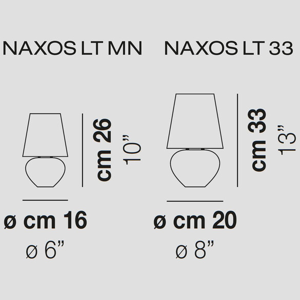 Vistosi Naxos LT Tischleuchte (E14/E27)