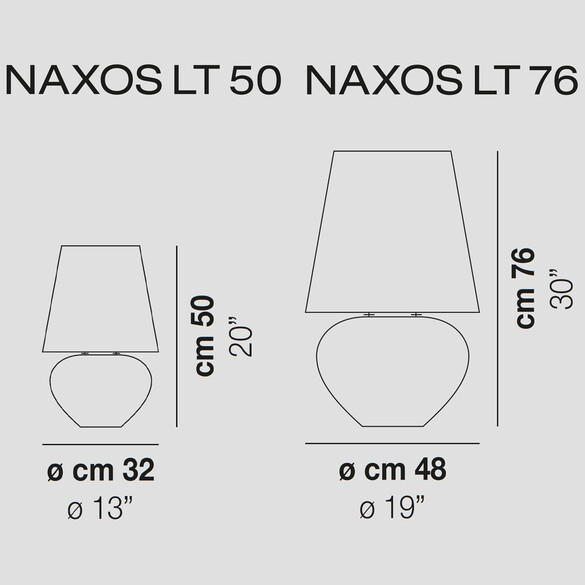 Vistosi Naxos LT Tischleuchte (E14/E27)