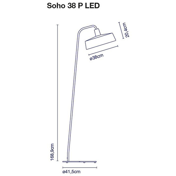 Marset Soho 38 P LED-Stehleuchte, Outdoor - SONDERPREIS