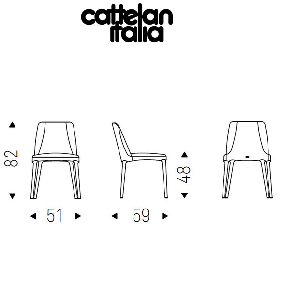 Cattelan Italia WILMA Designer Stuhl