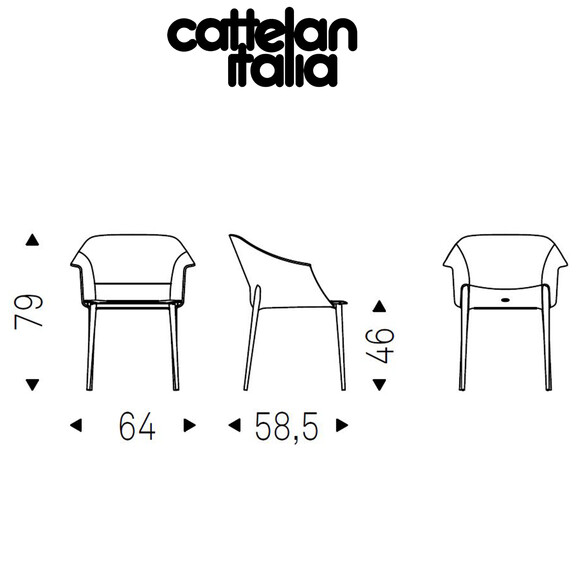 Cattelan Italia ZULEIKA Designer Stuhl