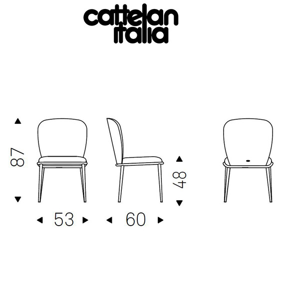 Cattelan Italia CHRIS Designer Stuhl
