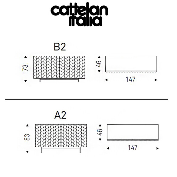 Cattelan Italia LAVANDER Sideboard, verschiedene Größen