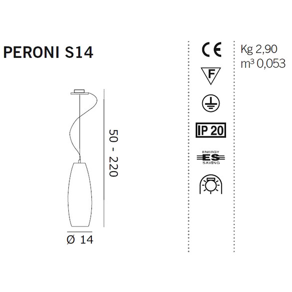 De Majo Peroni S14 Pendelleuchte
