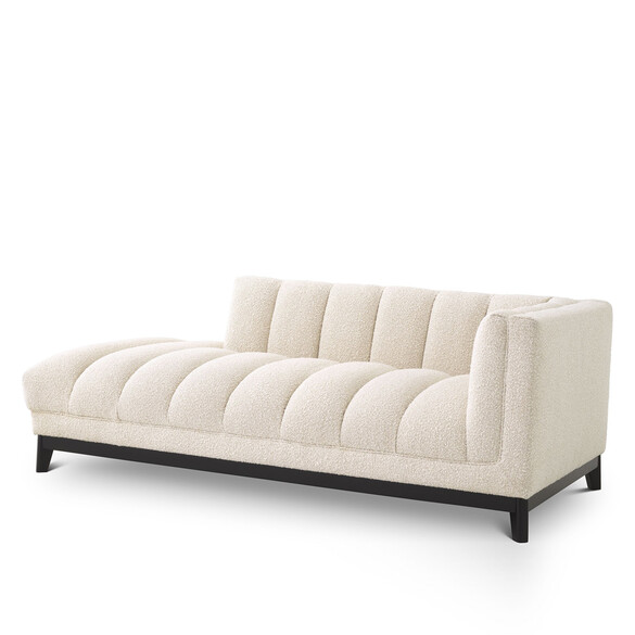 EICHHOLTZ Ditmar Lounge Sofa Right 189 cm, Bouclé cream