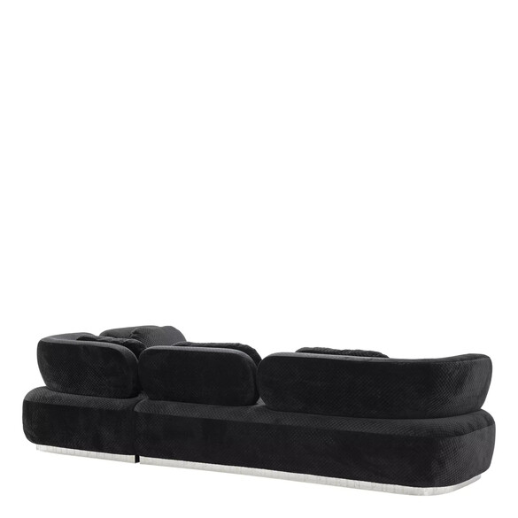 EICHHOLTZ Signature Lounge Sofa, Samt schwarz - Philipp Plein Kollektion