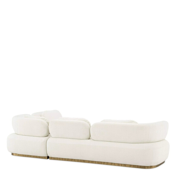 EICHHOLTZ Signature Lounge Sofa, Samt off-white - Philipp Plein Kollektion
