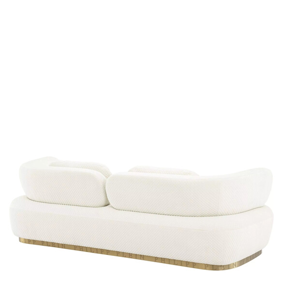 EICHHOLTZ Signature Sofa, Samt off-white - Philipp Plein Kollektion