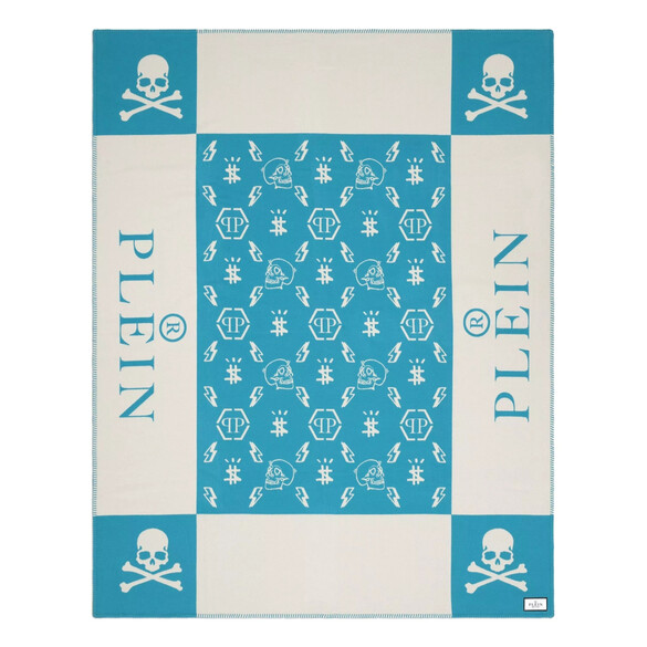 EICHHOLTZ Skull Decke, Blau - Philipp Plein Kollektion