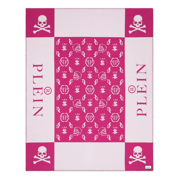 EICHHOLTZ Skull Decke, Pink - Philipp Plein Kollektion