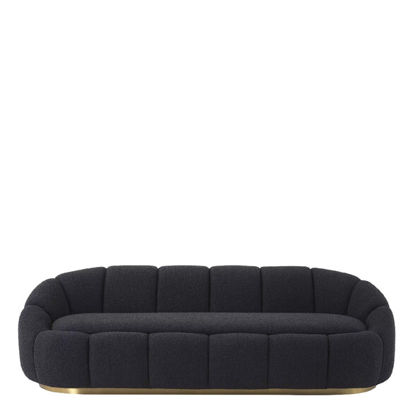 EICHHOLTZ Inger Sofa 230 cm, Bouclé black