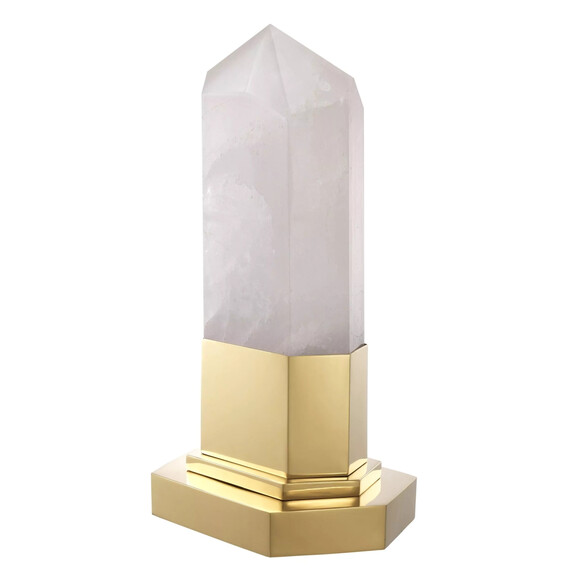 EICHHOLTZ Rock Crystal Tischleuchte, mit Bergkristall