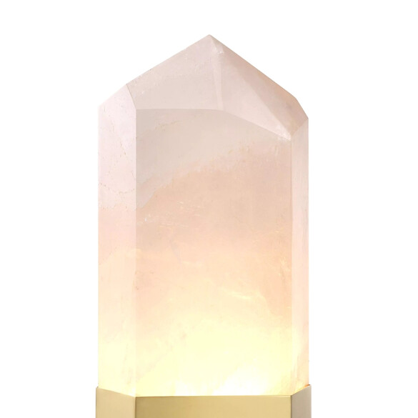EICHHOLTZ Rock Crystal Tischleuchte, mit Bergkristall