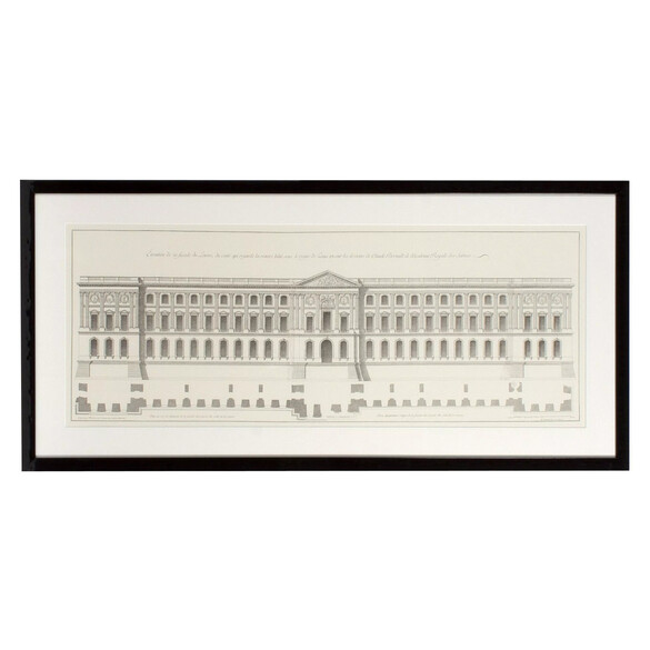 EICHHOLTZ Prints La Facade du Louvre 2er Set, 109x52 cm