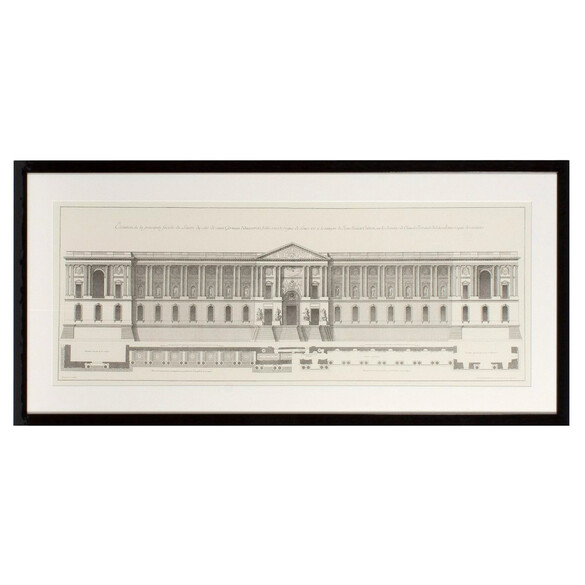 EICHHOLTZ Prints La Facade du Louvre 2er Set, 109x52 cm